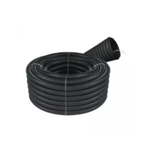 Mangueira corrugada 4” x 50m preta  metasul