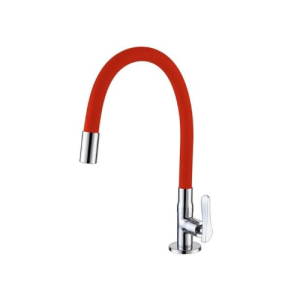 Torneira bancada gourmet vermelha metalflex