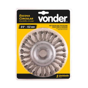 Escova circular 6 x 1/2 x 7/8 torcida vonder