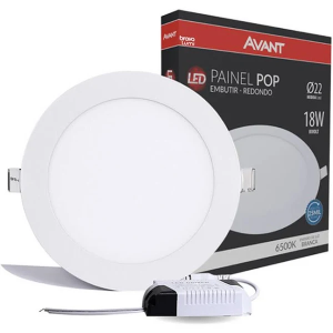 Plafon de embutir redondo 18w avant