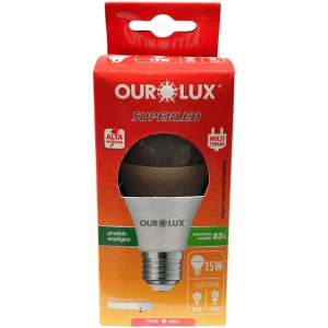 Lampada de led 15w 6500k ouro lux